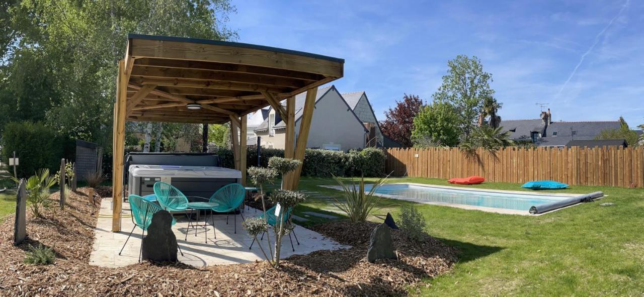 Gite Au Gre De La Loire Piscine Et Spa Saint-Mathurin  Exterior foto